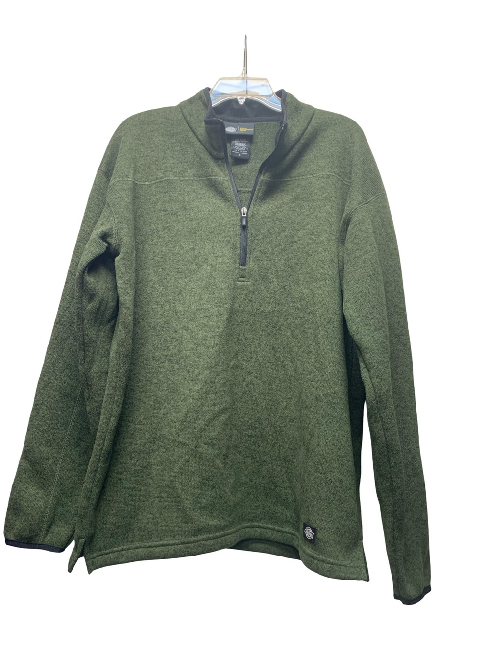 Dickies Olive Green Quarter-Zip Men's Sweater